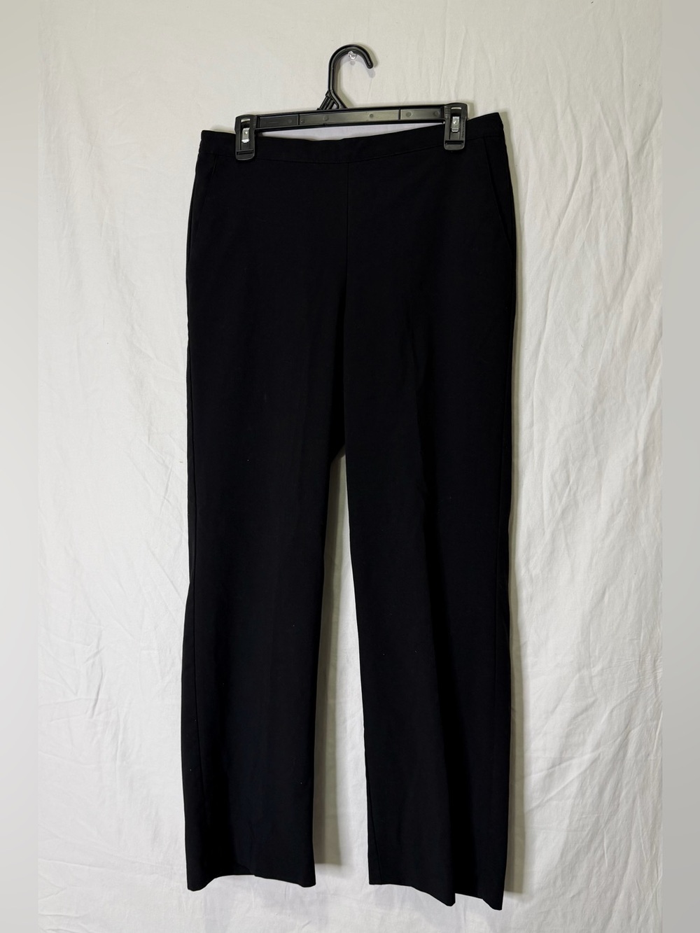 Alfred Dunner Office Trousers Straight Leg Dress Pants Elastic Waist 28in Inseam